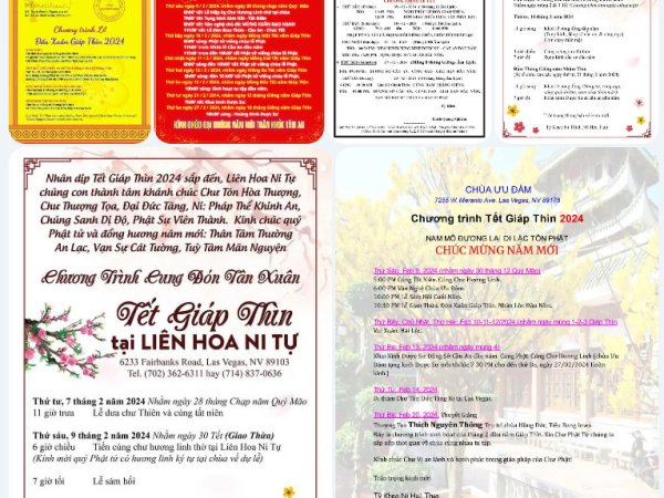 Chương trình Tết của các Chùa ở Las&nbsp;Vegas